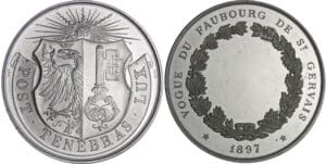 Suisse - Médaille de tir - 1897 Saint Gervais