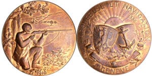 Suisse - Médaille de tir - 1910 Genève