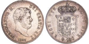 Italie - Royaume de Naples et des deux Siciles - Ferdinando II (1830-1859) - 120 grana 1855