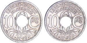 Troisième république (1871-1940) - 10 Centimes .1939. à 24 pans