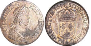 Louis XIV (1643-1715) - Ecu à la mèche courte - 1643 A (Paris)