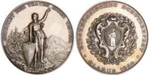 Suisse - Médaille de tir - 1892 Galarus