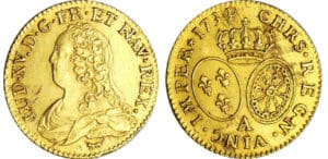 Louis XV (1715-1774) - Louis d’or aux lunettes - 1734 A (Paris) 1er sem