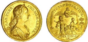 Autriche - Maria Theresa - Médaille en or au format du ducat ND (1747)