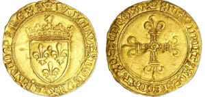 Charles VIII (1483-1498) - Ecu d'or au soleil - 2ème émission - Rouen