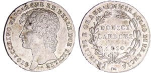 Italie - Royaume de Naples et des deux Siciles - Joachim Murat - Piastre de 12 carlini 1er type 1810 (Naples)