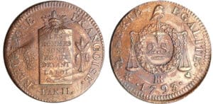 Convention (1792-1795) - 2 sols à la balance - An II - 1793 BB (Strasbourg)