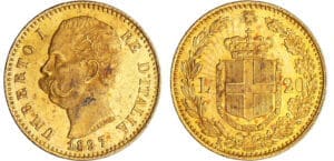 Italie - Umberto I (1878-1900) - 20 lire 1897 R (Rome)
