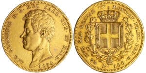Italie - Carlo Alberto (1831-1849) - 100 lire 1834 (Gênes)