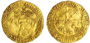 Charles VIII (1483-1498) - Ecu d'or au soleil de Bretagne 