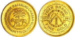 Inde - 1 tola (Calcutta) Tigres Brand