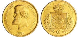 Brésil - Pedro II (1831-1889) - 10000 reis 1884