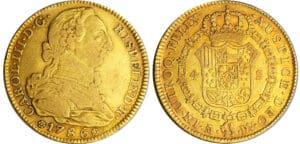 Espagne - Carlos III (1759-1788) - 4 escudos 1786 DV (Madrid)