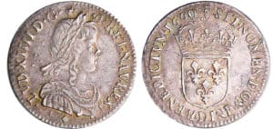 Louis XIV (1643-1715) - 1/12 d’écu à la mèche longue - 1660 D (Lyon)