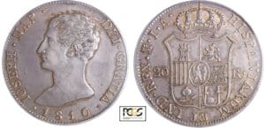 Espagne - Joseph Napoléon - 20 reales - 5 pesetas 1810 M-IA