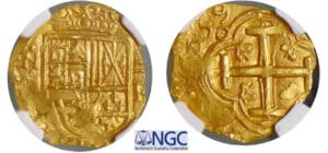 Colombie - Philippe IV (1621-1665) - Escudos 1659 NR R (Caballero de las Indias)