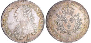 Louis XVI (1774-1792) - Ecu aux branches d’olivier - 1790 A (Paris) 1er sem