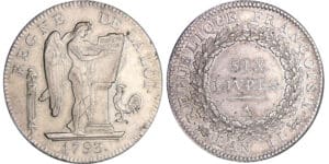 Convention (1792-1795) - Ecu de 6 livres FRANCOISE 1793 A (Paris)