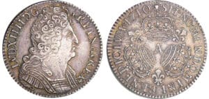 Louis XIV (1643-1715) - ½ écu aux 3 couronnes - 1710 A (Paris)