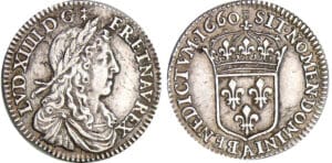 Louis XIV (1643-1715) - 1/12 d'écu au buste juvénile - 1660 A (Paris)