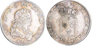 Louis XV (1715-1774) - 1/3 d'écu de France - 1720 A (Paris) flan réf