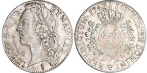 Louis XV (1715-1774) - ½ écu au bandeau - 1747 W (Lille)