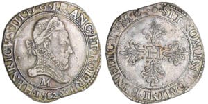 Henri III (1574-1589) - Franc au col fraisé - 1582 M (Toulouse)