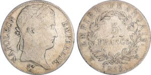 Napoléon 1er (1815-1815) - 100 jours - 5 francs 1815 W (Lille)