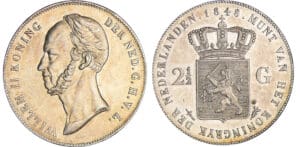 Pays-Bas - Willem II (1840-1849) - 2 1/2 gulden 1848