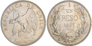Chili - Peso 1896 So (Santiago)