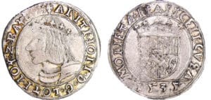 Duché de Lorraine - Antoine - Teston 1535 (Nancy)