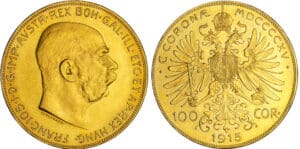 Autriche - Franz Joseph I (1848-1916) - 100 corona 1915 (refrappe)