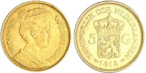 Pays-Bas - Wilhelmina (1890-1948) - 5 gulden 1912