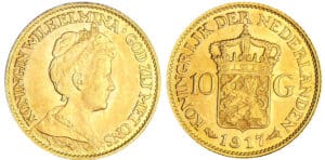 Pays-Bas - Wilhelmina (1890-1948) - 10 gulden 1917