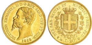 Italie - Vittorio Emanuele II (1849-1861) - 20 lire 1852 (Gênes)