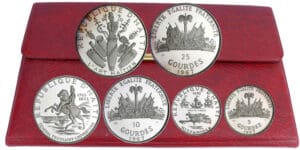 Haïti - Set de 3 monnaies - 25 gourdes, 10 gourdes et 5 gourdes 1967