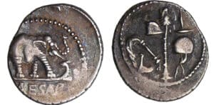 Jules César - Denier (49 av. J.-C.)