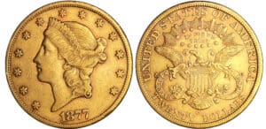 Etats-Unis - 20 dollars 1877 CC (Carlson-City)