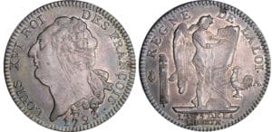 Constitution (1791-1792) - Ecu de 6 livres type FRANCOIS 1793 A (Paris)
