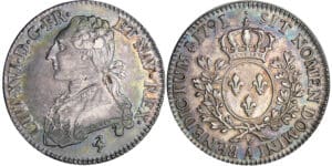 Louis XVI (1774-1792) - ½ écu aux branches d’olivier - 1791 A (Paris)