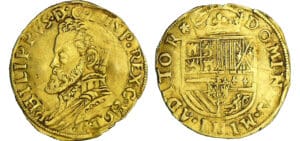 Pays-Bas - Hollande - Philippe II (1555-1598) - 1/2 real d'or