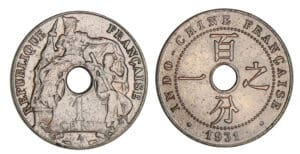 Indochine - 1  centime 1931 aile
