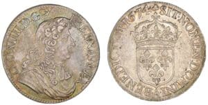 Louis XIV - Demi-écu à la cravate 1674 A (Paris)