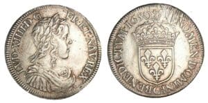 Louis XIV - Demi-écu à la mèche longue 1650 G (Poitiers)