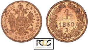 Autriche - 1 kreuzer 1860 B