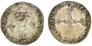 Henri III - Double sol parisis 1582 X (Amiens)