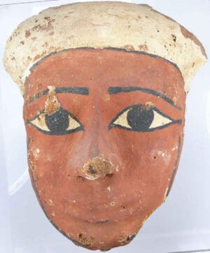 Egypte - Basse époque - Masque de sarcophage en bois - 9ème siècle av. J.-C.