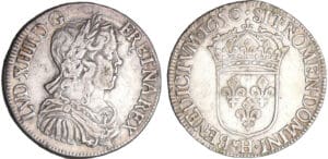 Louis XIV (1643-1715) - ½ écu à la mèche longue - 1650 H (La Rochelle)