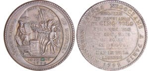 Constitution (1791-1792) - Monneron de 5 sols - 1792 - AN III