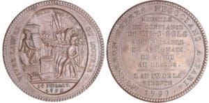 Constitution (1791-1792) - Monneron de 5 sols - 1792 - AN IV